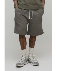 BoohooMAN - Tall Essential Washed Oversized Drop Crotch Short - Lyst