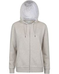 Mountain Warehouse - 'Penzance' Zip Through Hoodie With Side Pockets Drawcord Jumper Cotton - Lyst