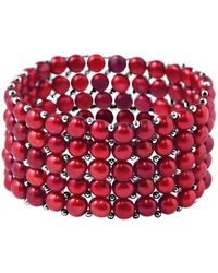 Ateliers Saint Germain - Bracelet 5 Rows Of Real Freshwater Pearls - Lyst