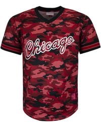 Mitchell & Ness - Camo Mesh Team Colour Chicago Bulls T-Shirt - Lyst