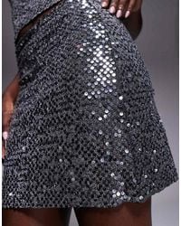 ASOS - Co-Ord Sequin A-Line Mini Skirt - Lyst