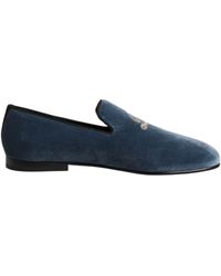 Dolce & Gabbana - Velvet Crest Loafer - Lyst