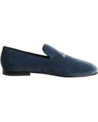 Dolce & Gabbana - Velvet Crest Loafer - Lyst