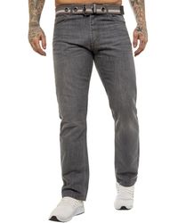 Enzo - | Designer Regular Fit Denim Jeans -grijs - Lyst