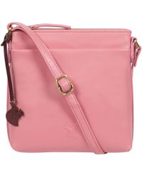 Conkca - 'Nikita' Blush Leather Cross Body Bag - Lyst