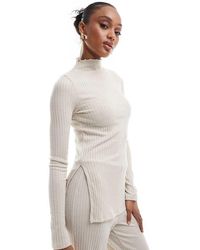 Vero Moda - Rib Jersey Longline Top Co-Ord - Lyst