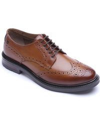 Base London - Tanner Leather Brogues Shoes - Lyst
