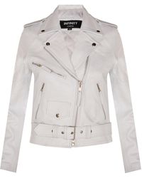 Infinity Leather - Cowhide Biker Jacket-Mansfield - Lyst
