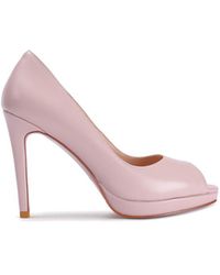 Nine West - 'cirme' Nude Peep Toe Court Shoes Rubber - Lyst