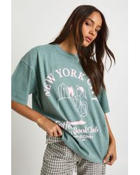 Boohoo - New York City Coffee Cup Printed T-Shirt - Lyst
