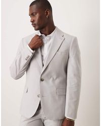 ASOS - Linen Blend Skinny Suit Jacket - Lyst