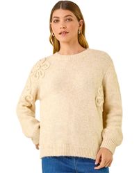 Roman - Floral Cornelli Knit Jumper - Lyst