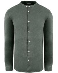 Emporio Armani - Regular Fit Dark Shirt Textile - Lyst