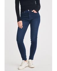 French Connection - Cotton Blend Stretch X Rise Skinny Denim Jeans - Lyst