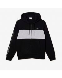 Lacoste - Zip-up Colour Block Hoodie - Lyst