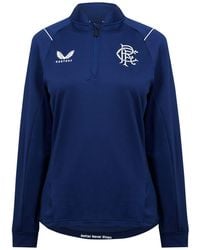 Castore - Rangers Fc Zip Neck Regular Fit Sweatshirt - Lyst