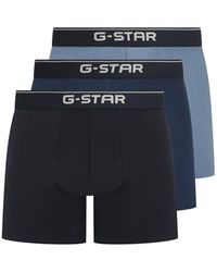 G-Star - G Lupin 3 Pack Plain Design Boxer Brief - Lyst
