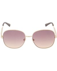 Guess - Frame Gradient Bordeaux Lensed Sunglasses Metal - Lyst