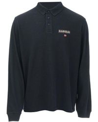 Napapijri - E-ayas Long Sleeve Polo Shirt - Lyst