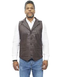 Infinity Leather - Smart Classic Waistcoat-Bristol - Lyst
