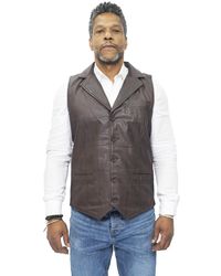 Infinity Leather - Smart Classic Waistcoat-Bristol - Lyst