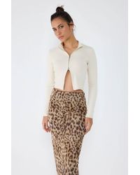 No Matter What - Ritssluiting Slim Blouse - Lyst
