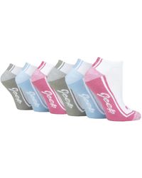 Jeep - Ladies 6 Pack Trainer Socks - Lyst
