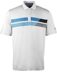 Island Green - Asymetric Print Golf Polo Shirt - Lyst