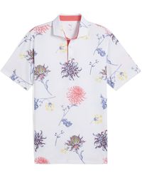 PUMA - Dahlia Short Sleeve Performance Polo Shirt - Lyst
