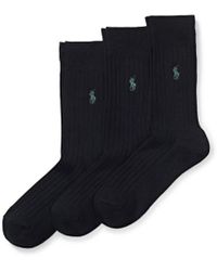 Polo Ralph Lauren - Egypt Rib Crew Sock 3 Pack Fabric - Lyst