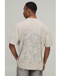 BoohooMAN - Oversized Toy Story Buzz & Woody License Print T-Shirt - Lyst