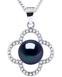 Diadema - Clover Necklace Freshwater Pearl 9-10 Mm 925 - Lyst