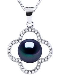 Diadema - Clover Necklace Freshwater Pearl 9-10 Mm 925 - Lyst