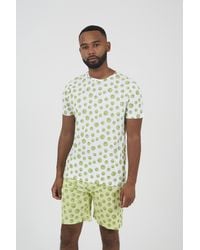 Brave Soul - Festive Sprout Print Pyjama Set - Lyst