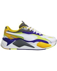 PUMA - Rs-X3 Level Up Leather Low Lace Up Running Trainers 373169 01 - Lyst