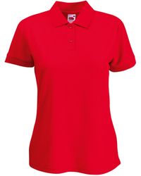 Fruit Of The Loom - Lady-Fit 65/35 Short Sleeve Polo Shirt - Lyst