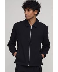 BoohooMAN - Tailored Regular Fit Zip Up Co-Ord Overshirt - Lyst