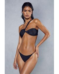 MissPap - One Shoulder Ruched Bikini Set - Lyst