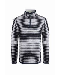 Weird Fish - Shorling Stripe Macaroni Quarter Zip Jumper - Lyst