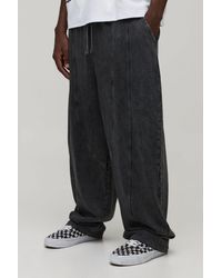 BoohooMAN - Balloon Fit Seam Detail Washed Jogger - Lyst