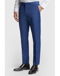 Ted Baker - Flat Fronted Slim Fit Suit Trousers - Lyst