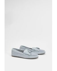 Faith - Jemima Faux Suede Tassel Detail Loafers - Lyst