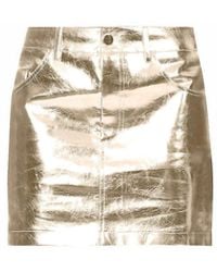 Amy Lynn - Amylynn Metallic Patterned Mini 5 Pocket Skirt - Lyst