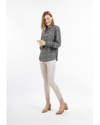 Dreimaster - Blouse Shirt Zwart Wit - Lyst