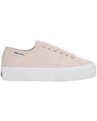 Superga - Ladies 3740 Leggera Vegan Tumbled Platform Trainers /Crystal) - Lyst
