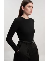 Karen Millen - Ponte Buckle Back Detail Bodysuit - Lyst