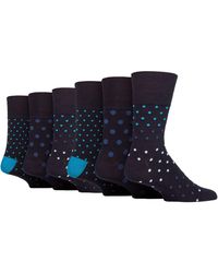 Gentle Grip - 6 Pack Non Elastic Loose Top Bamboo Socks - Lyst