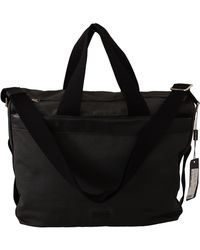 Dolce & Gabbana - Black Denim Lederen Schouderband Messenger Tas - Lyst