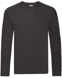 Fruit Of The Loom - R Long-Sleeved T-Shirt Cotton - Lyst