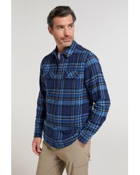 Mountain Warehouse - 'Trace' Flannel Shirt 100% Cotton Long Sleeve Everyday Casual Winter Top - Lyst